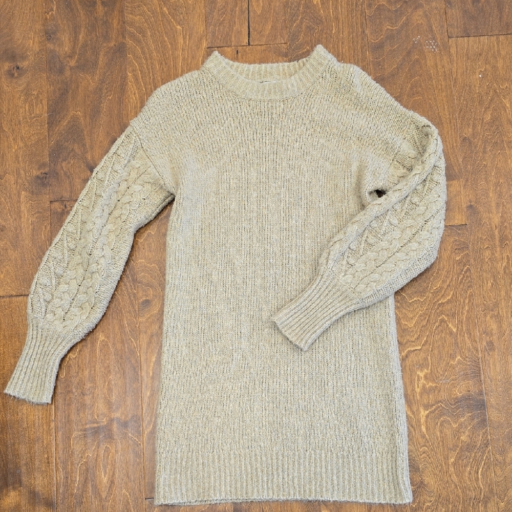 a new day Beige Knit Sweater Dress